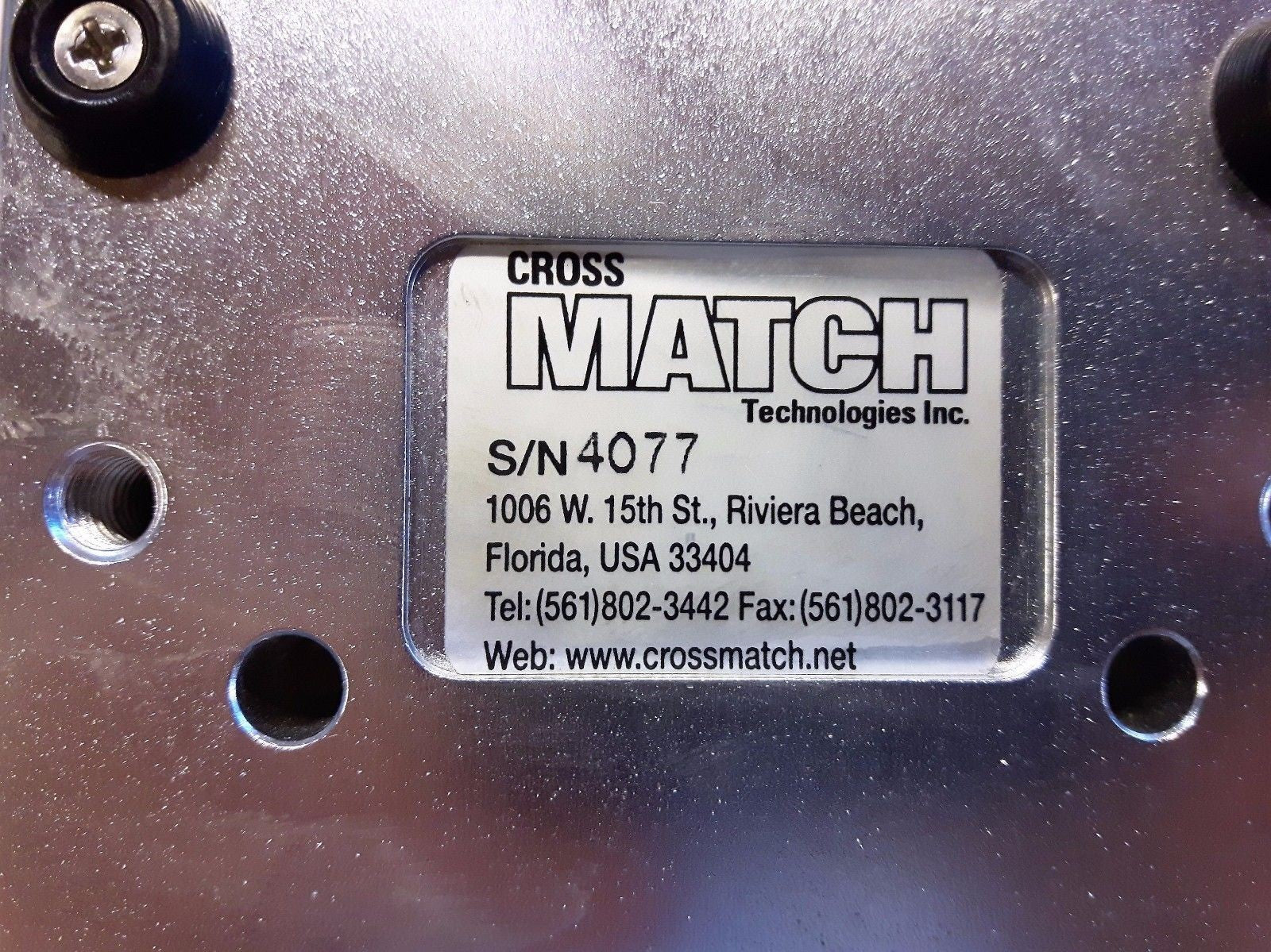 Cross Match Verifier 290 Fingerprint Capture Device