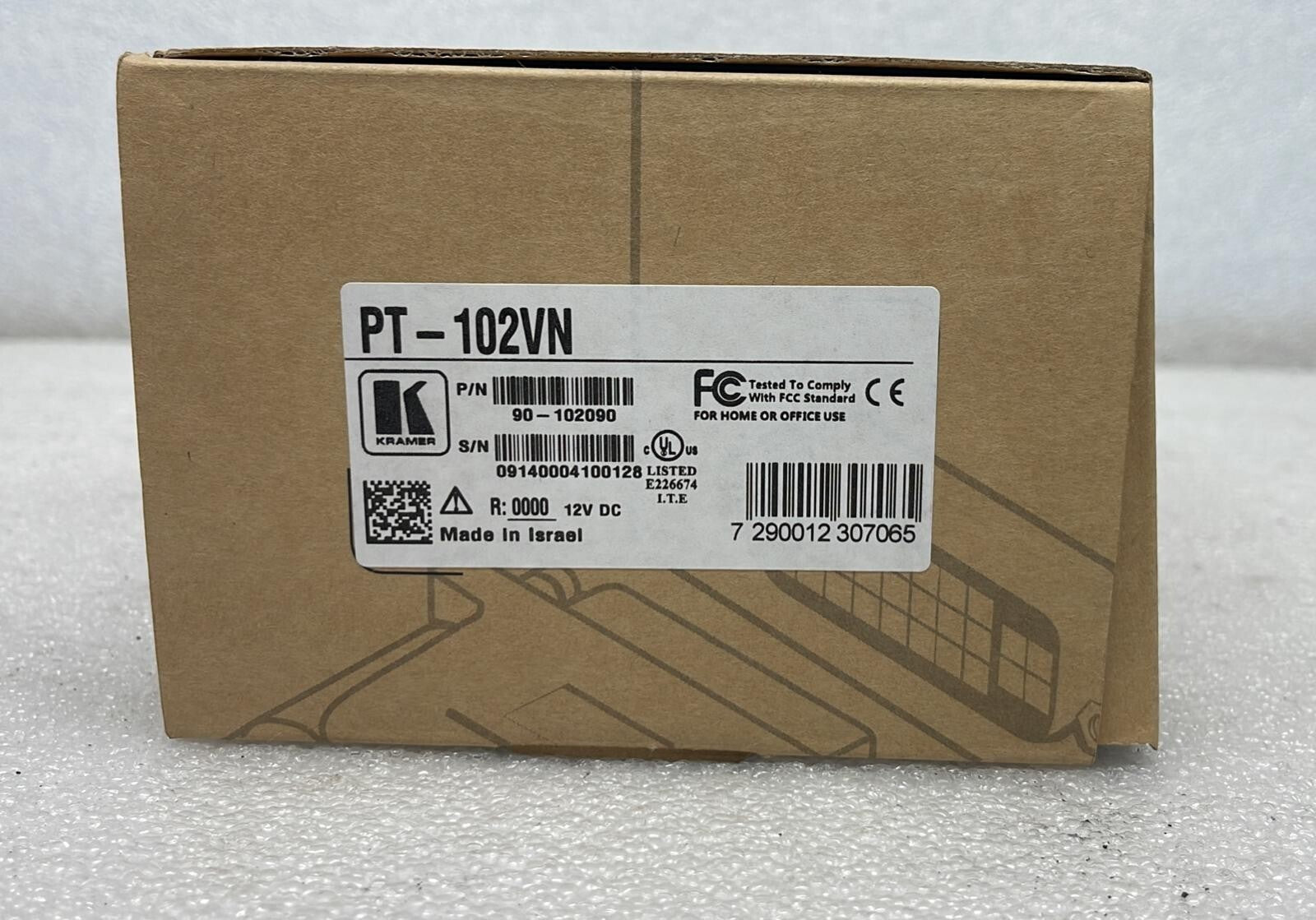 NEW - KRAMER PT-102VN  Composite Video Distribution Amplifier P/N 90-102090