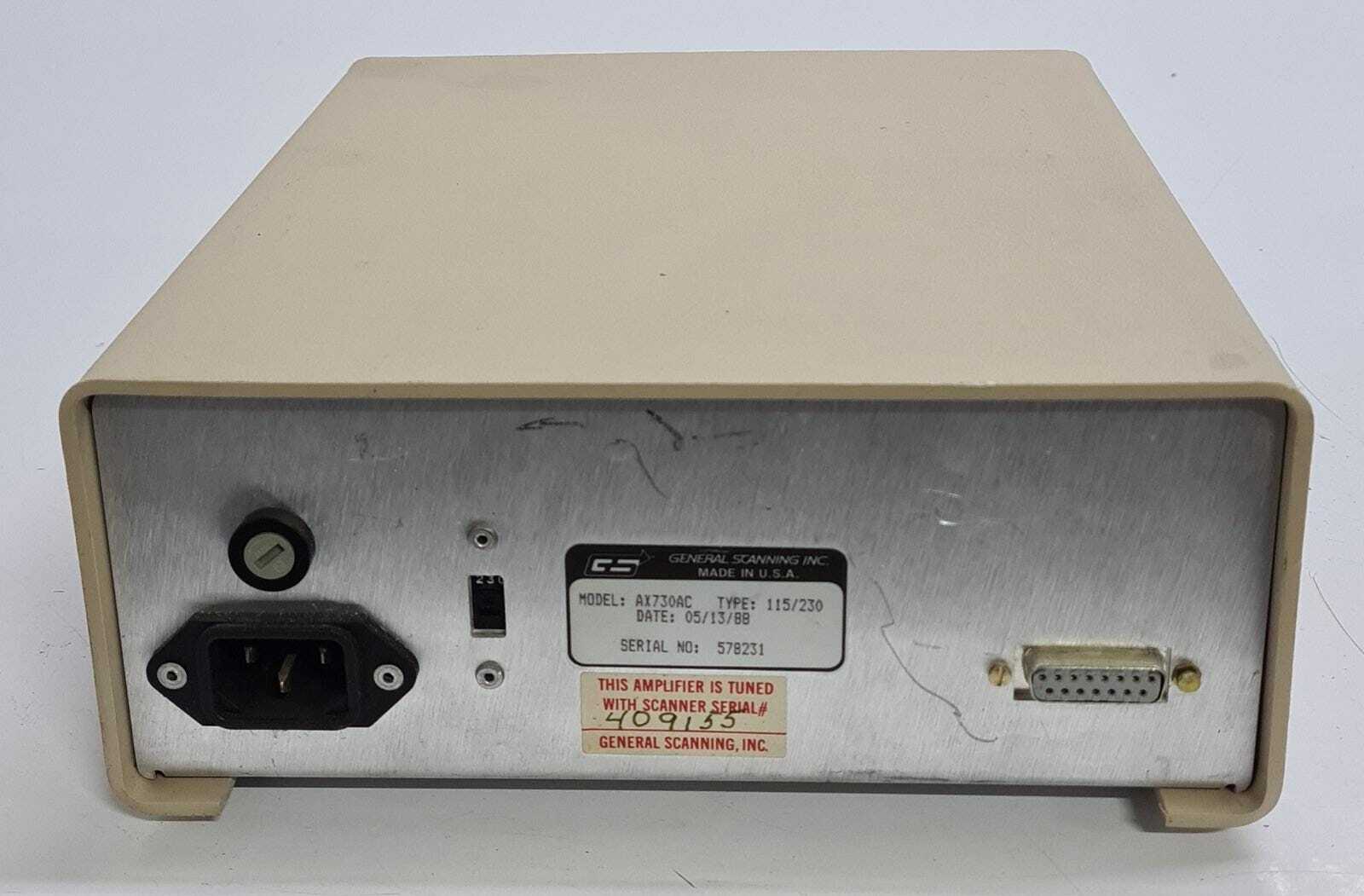 GSI General Scanning AX-730 Scanner Driver AX730AC 115/230V