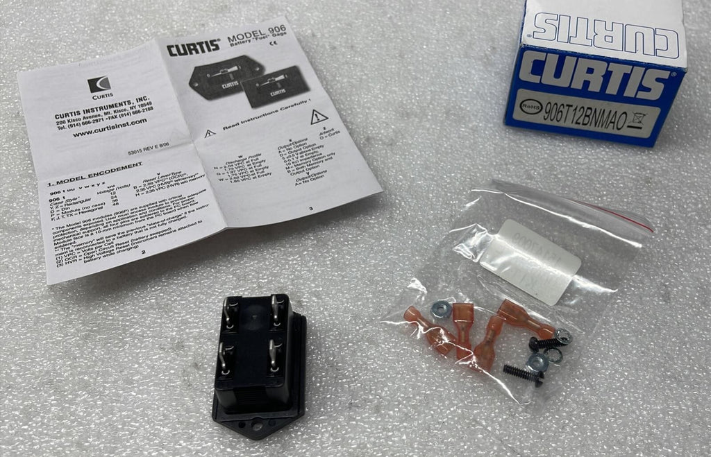 CURTIS MODEL 906 BATTERY FUEL GAUGE P/N 906T12BNMAO