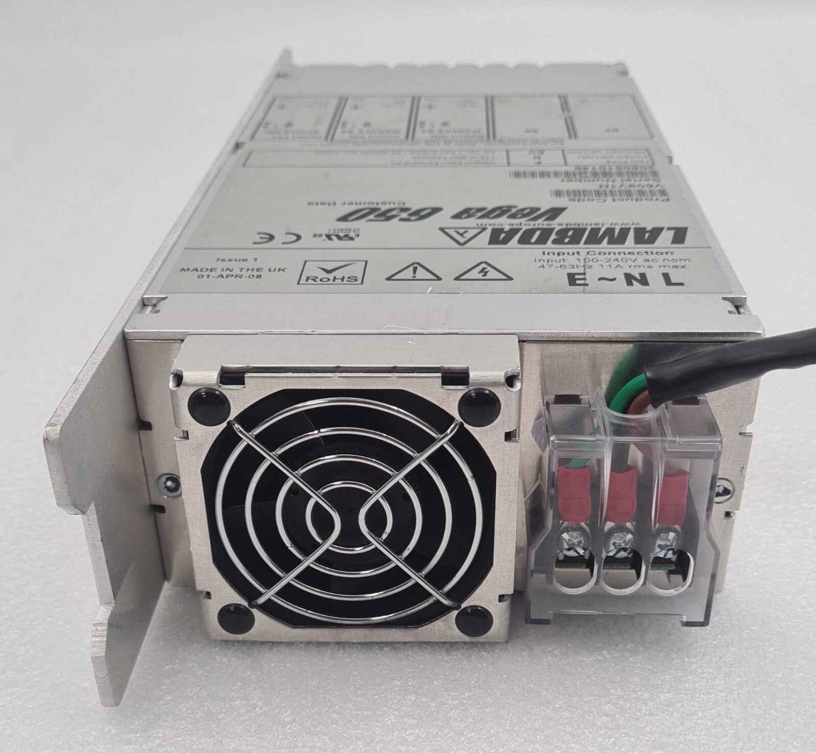 TDK LAMBDA Vega 650 V609V1H Power Supply 650W 100-240V Nom 47-63Hz 11A