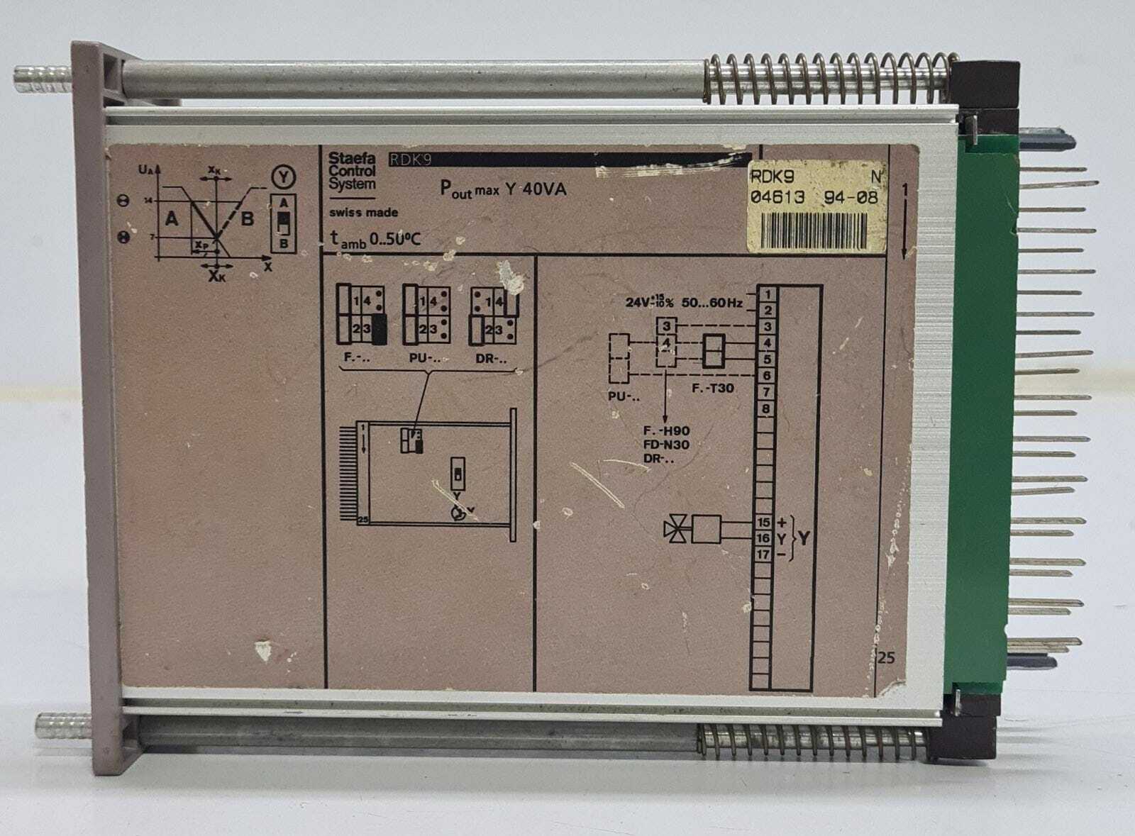 Staefa Control System Control Board RDK9 - FOR PARTS
