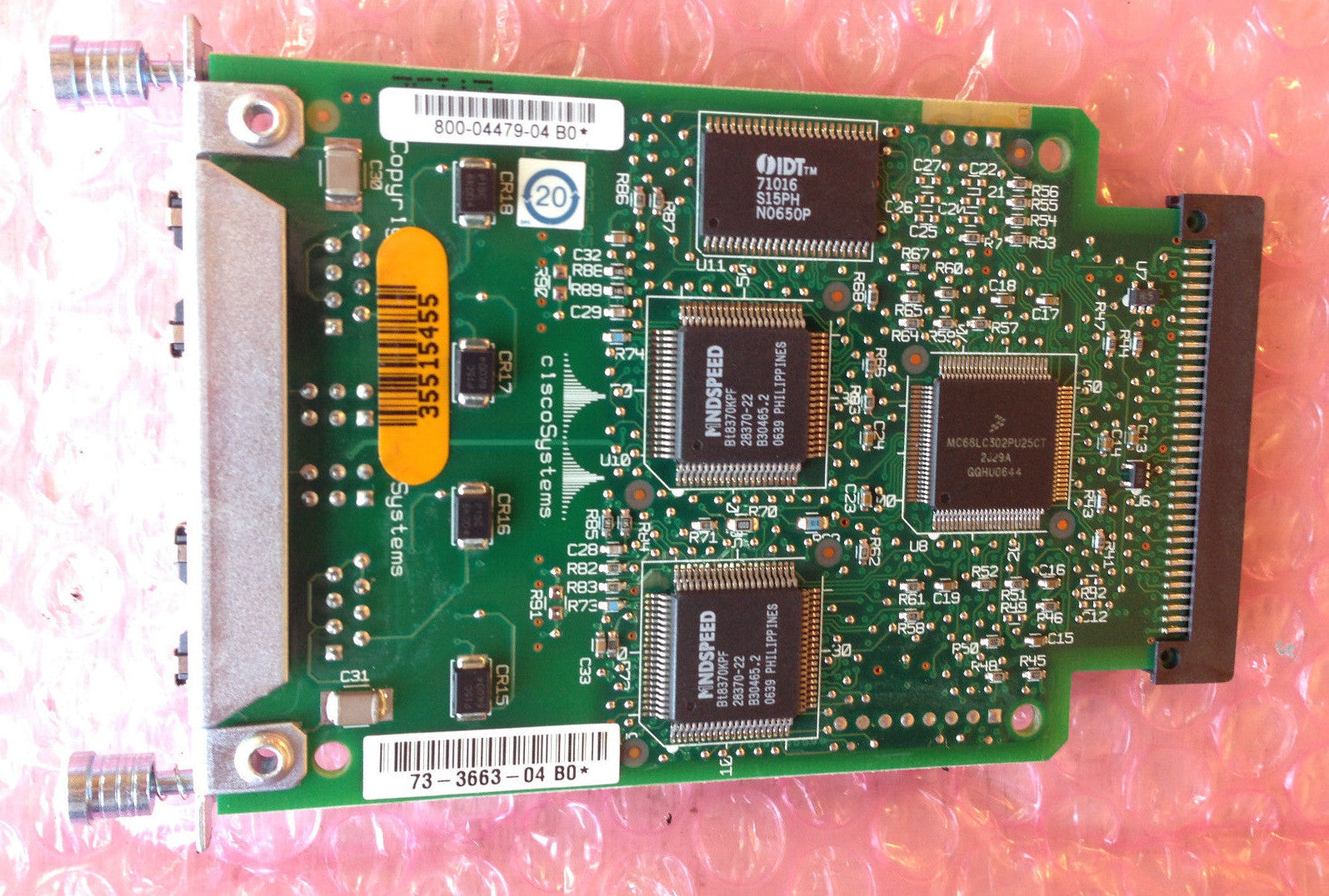 Cisco VWIC 2MFT-E1 Multiflex 2-Port Wan Trunk Interface Card Module 73-3663-04