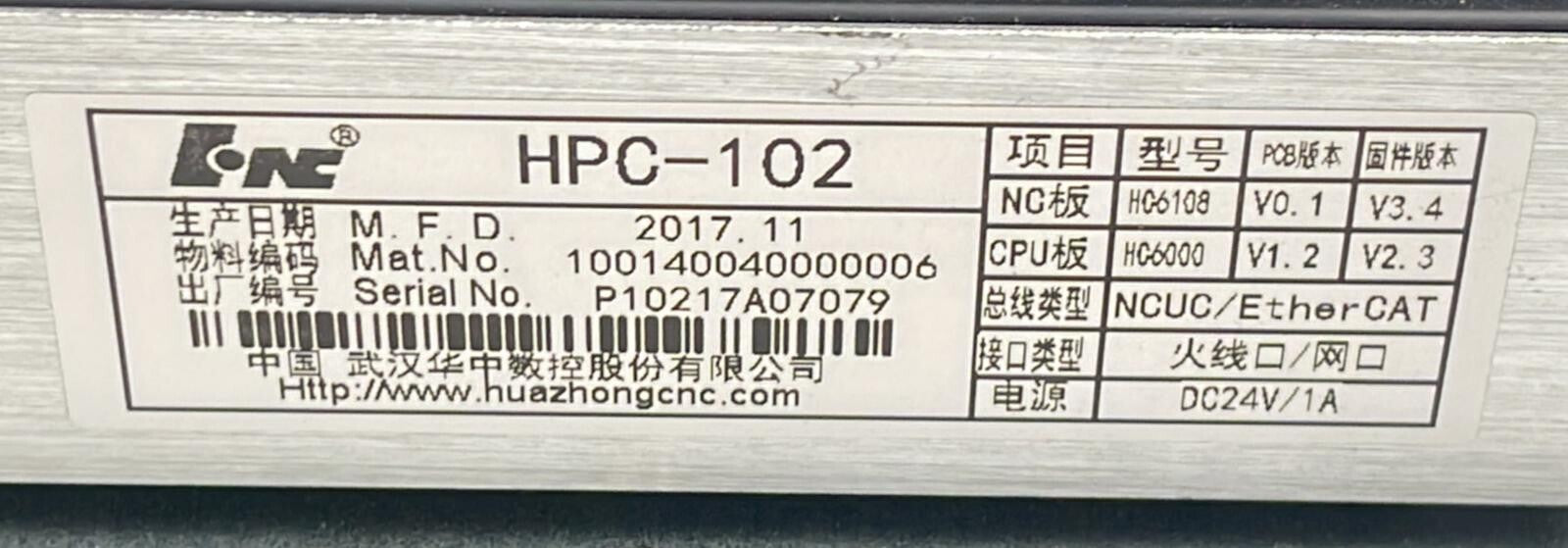 Huazhongcnc HNC-808A HPC-102 CNC Controller system