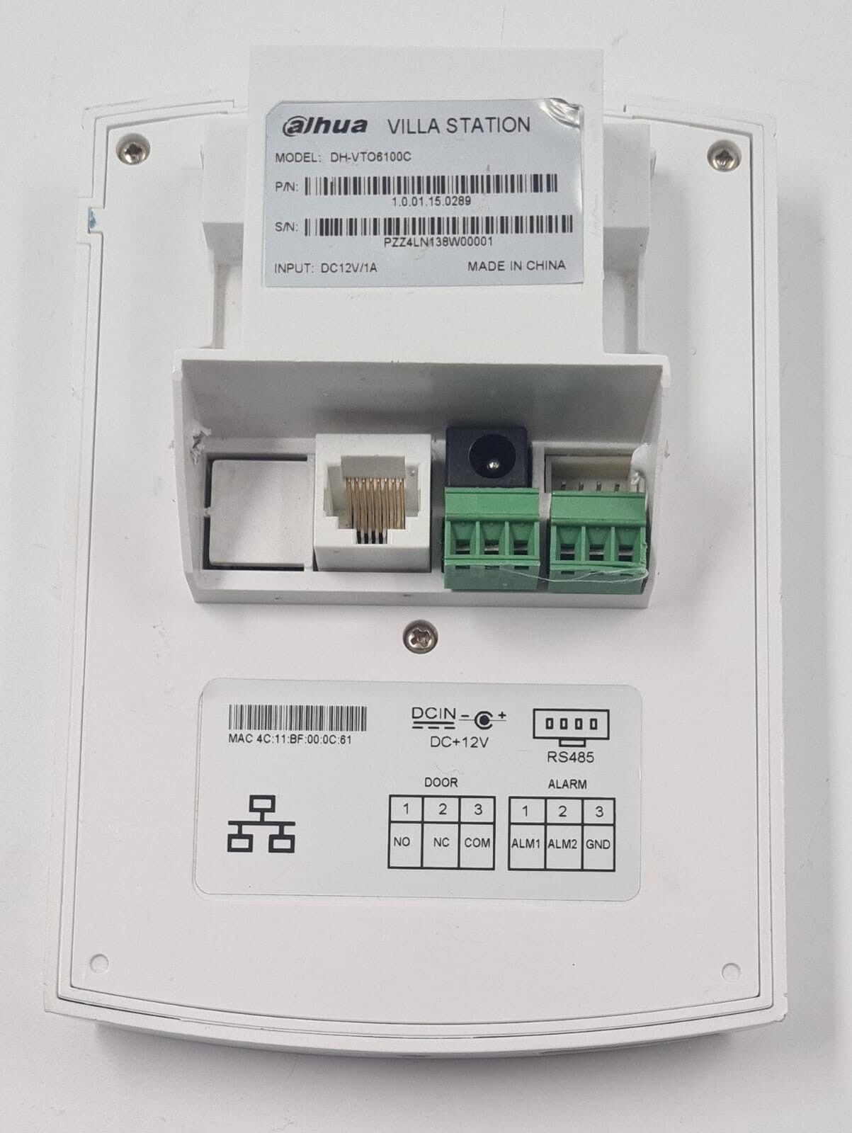 DAHUA VILLA STATION DH-VTO6100C Door Intercom Camera