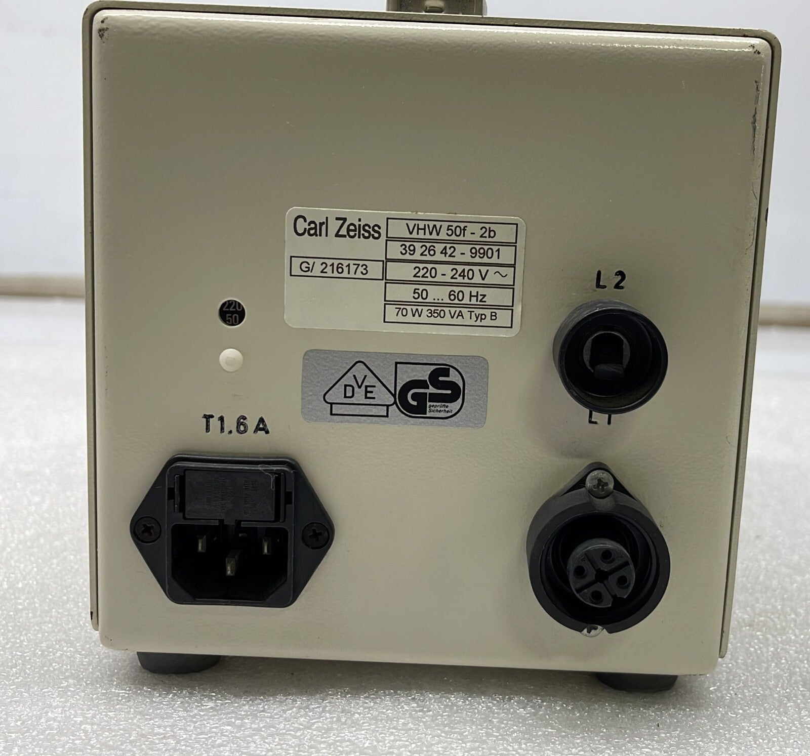 Carl Zeiss VHW 50f-2b MicroScope Illuminator Lamp 39 26 42-9901