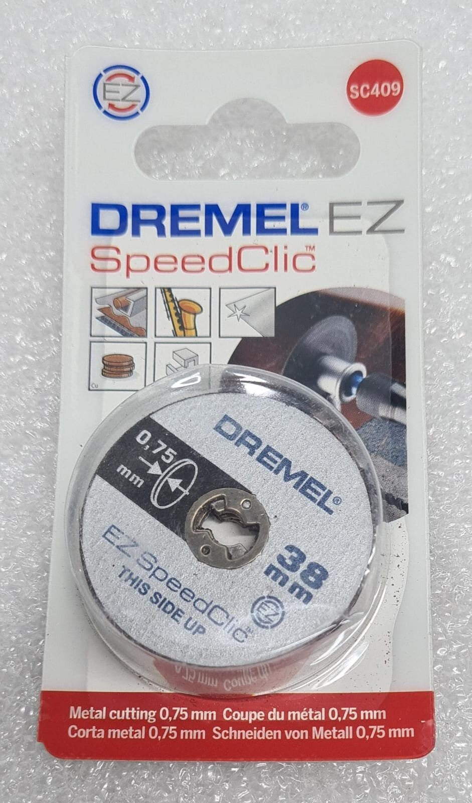 [LOT 5] NEW - DREMEL EZ SC409 SpeedClic Metal Cutting 2615S409JB Kit 5x Discs