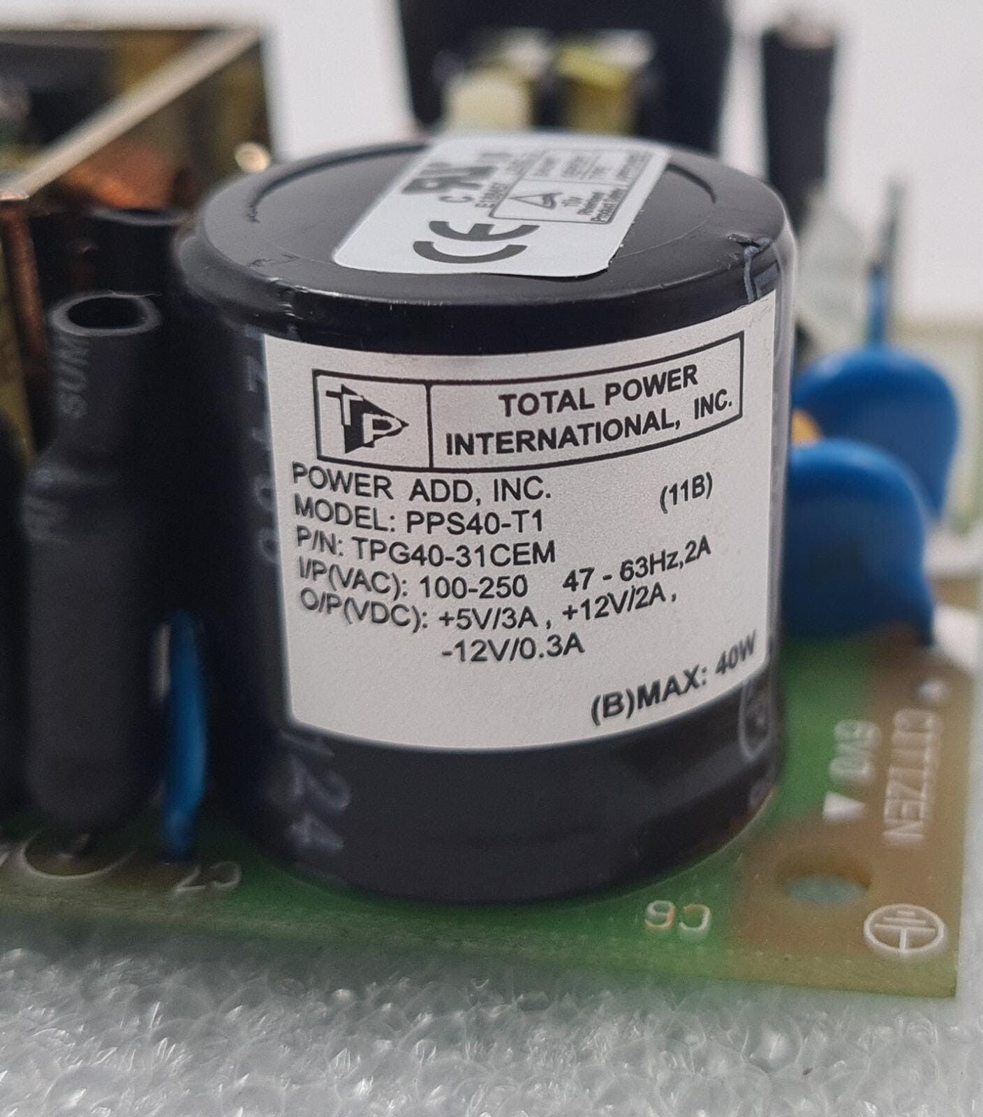 TP TOTAL POWER PRINTED CIRCUIT BOARD PPS40-T1 (11B) PPS40/65-A TPG40-31CEM