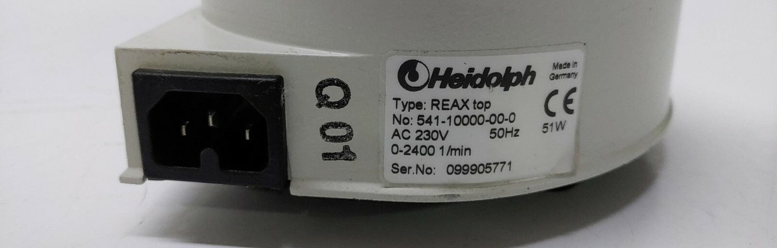 Heidolph REAX top 541.10000.00.0 Test Tube Shaker / Vortex Mixer AC230V