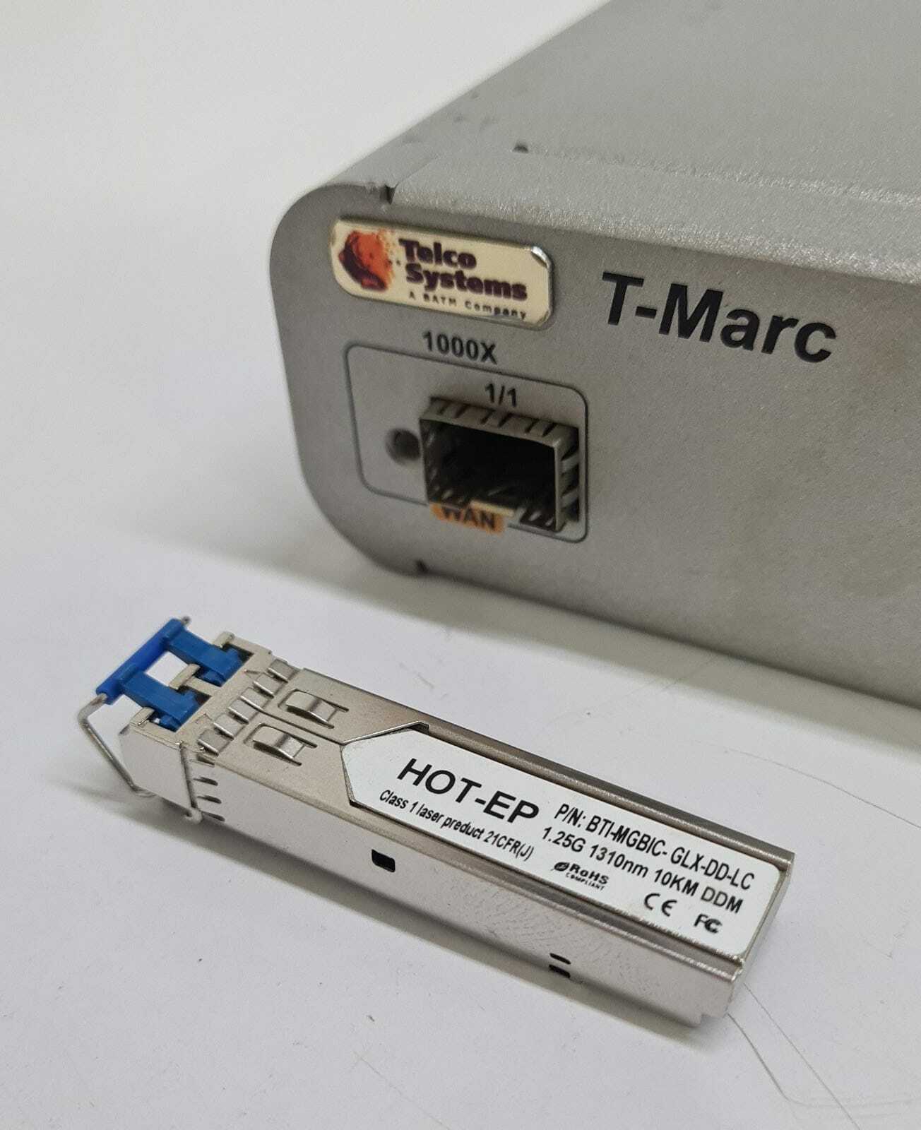 TELCO Systems T-MARC Ethernet Demarcation Gateway TMC-250P W/ SFP BTI-MGBIC