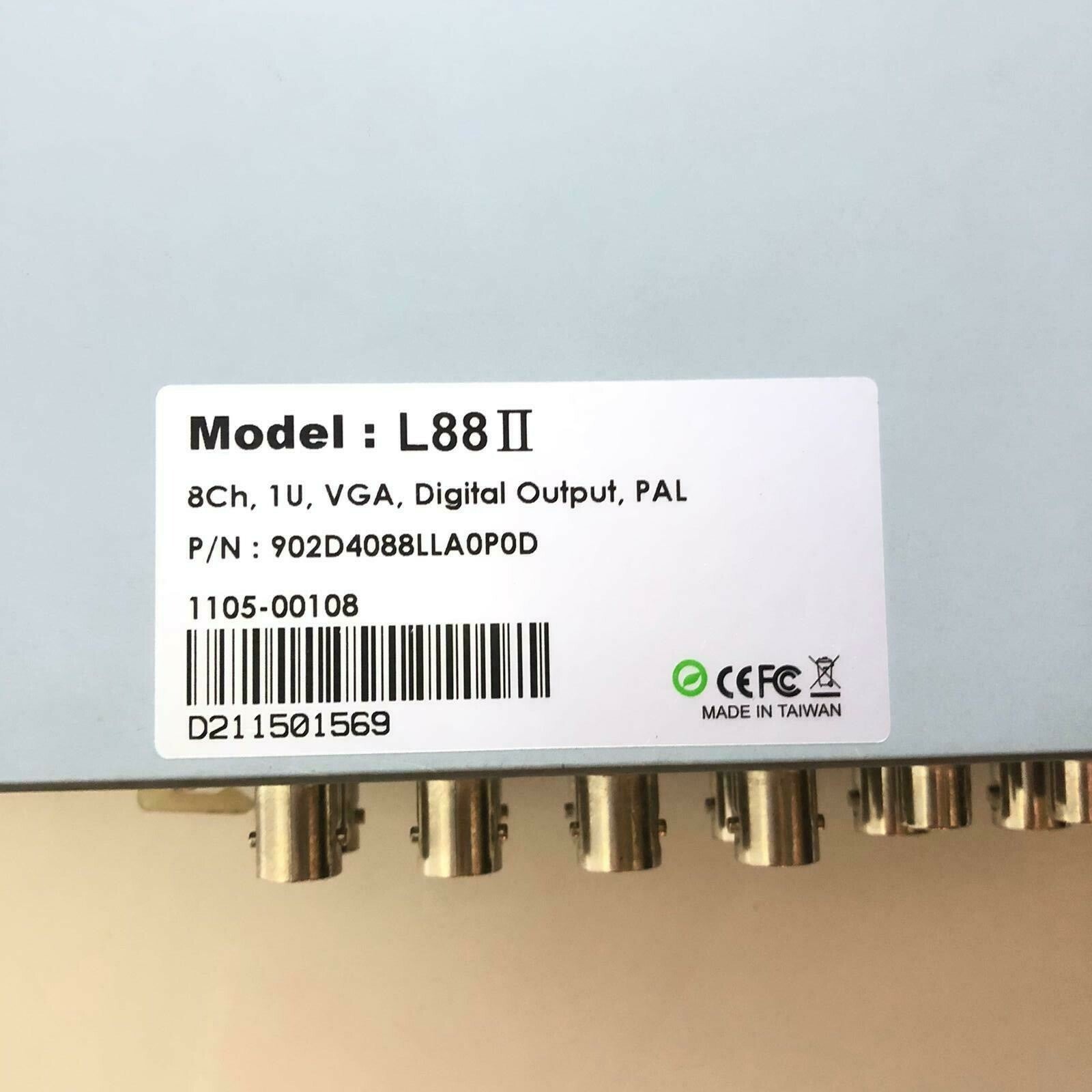 DYNACOLOR L88 II  8Ch DVR 1U VGA Digital Output PAL 902D4088LLA0P0D