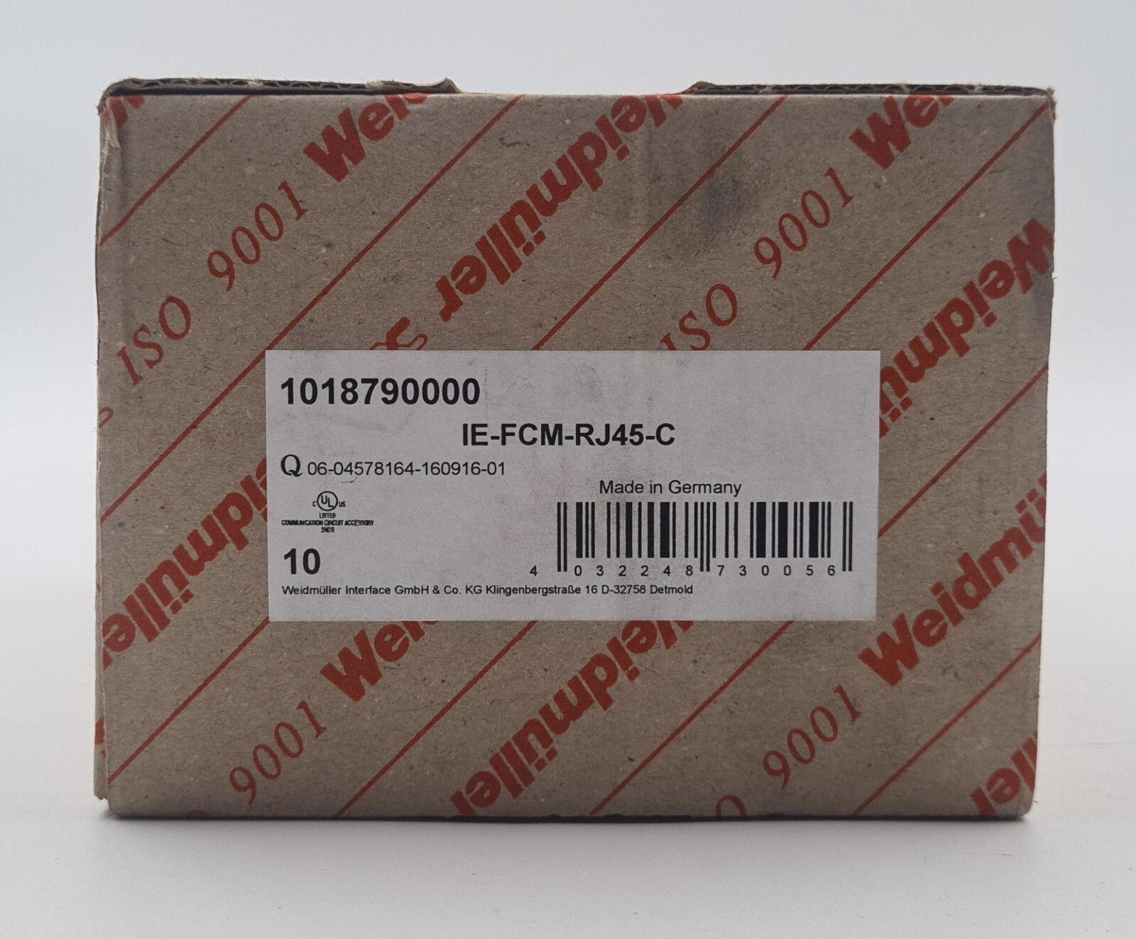 [LOT OF 5] NEW - Weidmuller Coupler Converter IE-FCM-RJ45-C 1018790000