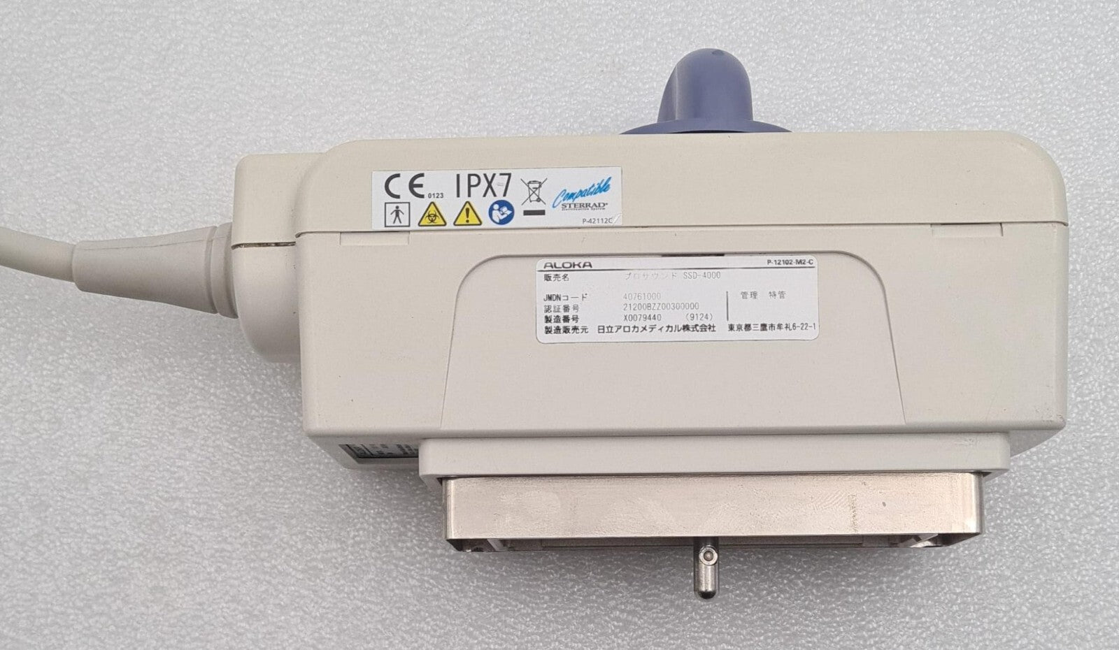 Aloka UST-9124 Multi Frequency Convex Array Ultrasound Transducer Probe SSD-4000