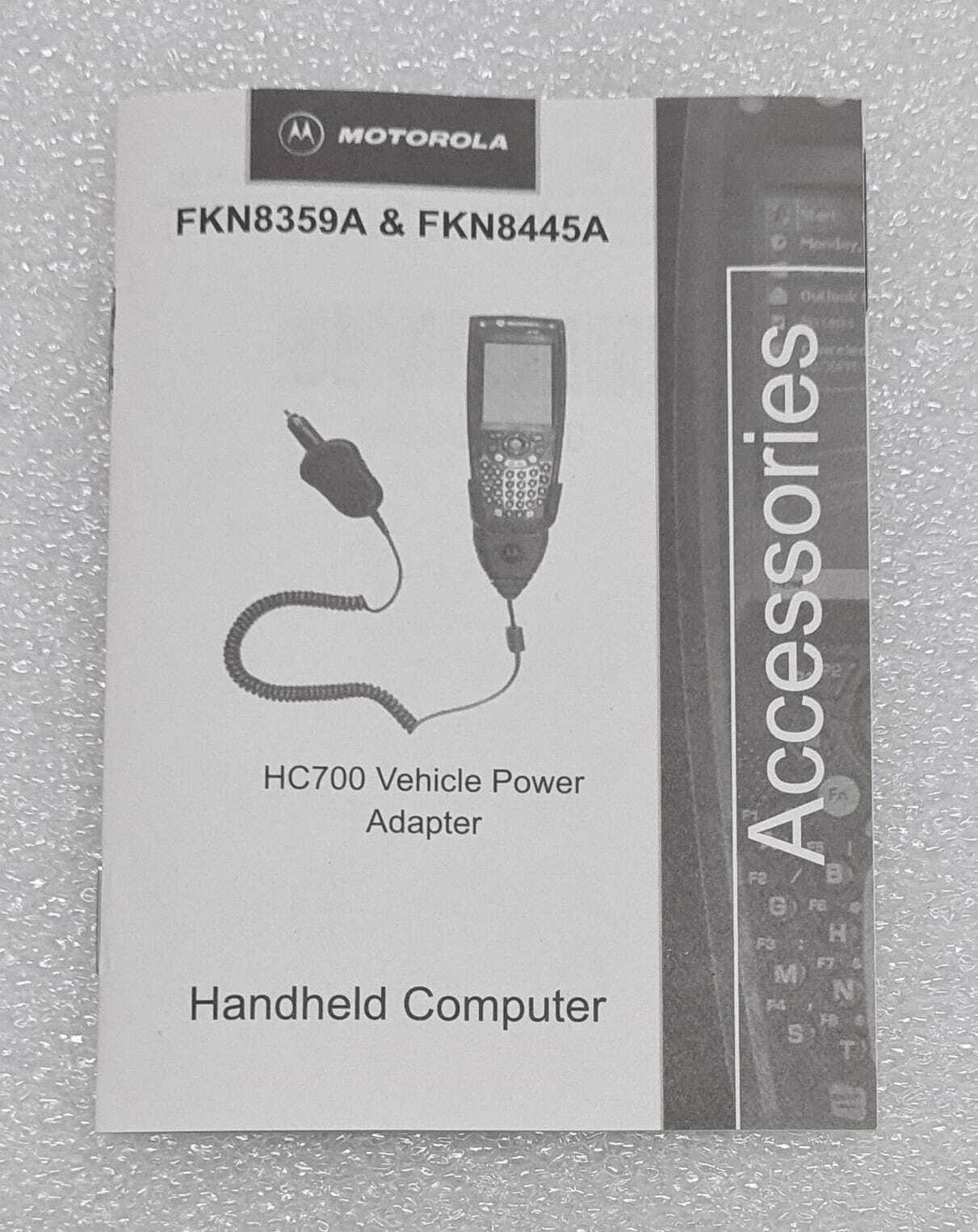 NEW - MOTOROLA FKN8359A HC700 Vehicle Power Adapter HandHeld Computer