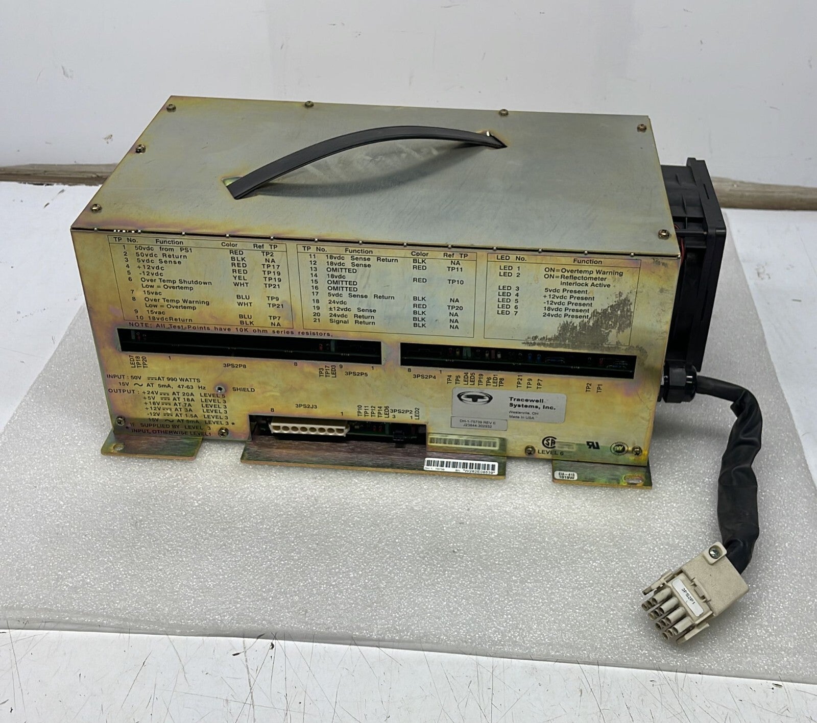 Tracewell Electronics Systems DH-1-75739 Power supply J23844-302932