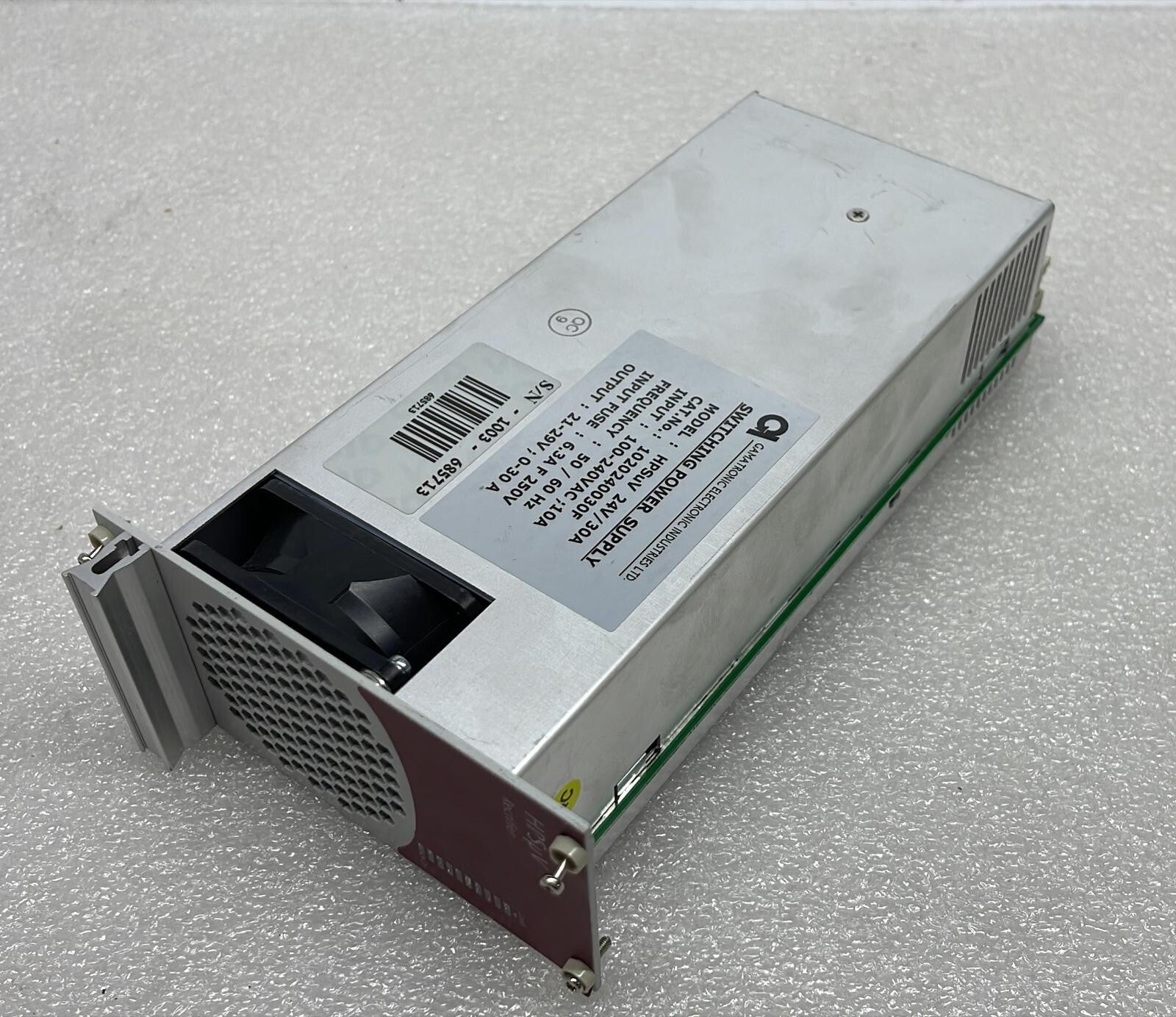 GAMATRONIC HPSuV Rectifier 1020240030F Switching Power Supply 24V 30A