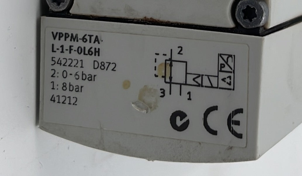 Festo VPPM-6TA-L-1-F-0L6H Regulator Reconditioned W/ VMPA-FB-EMG-P1