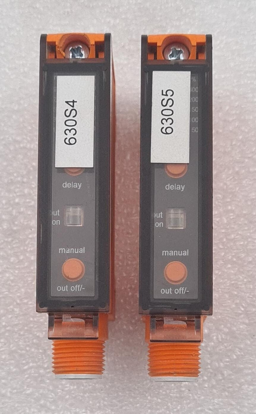 [LOT OF 2] IFM Photoelectric Sensor Fiber-Optic Amplifier OBF504 OBF-FAKG/T/US