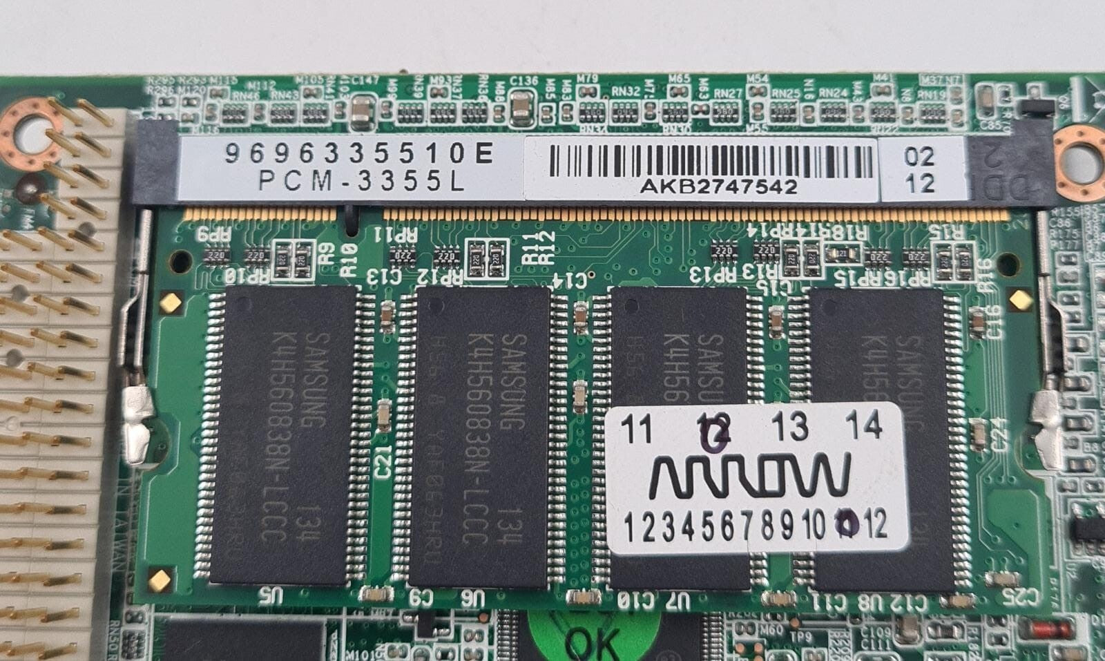 Advantech PCM-3355L Motherboard W/ 512MB Flash