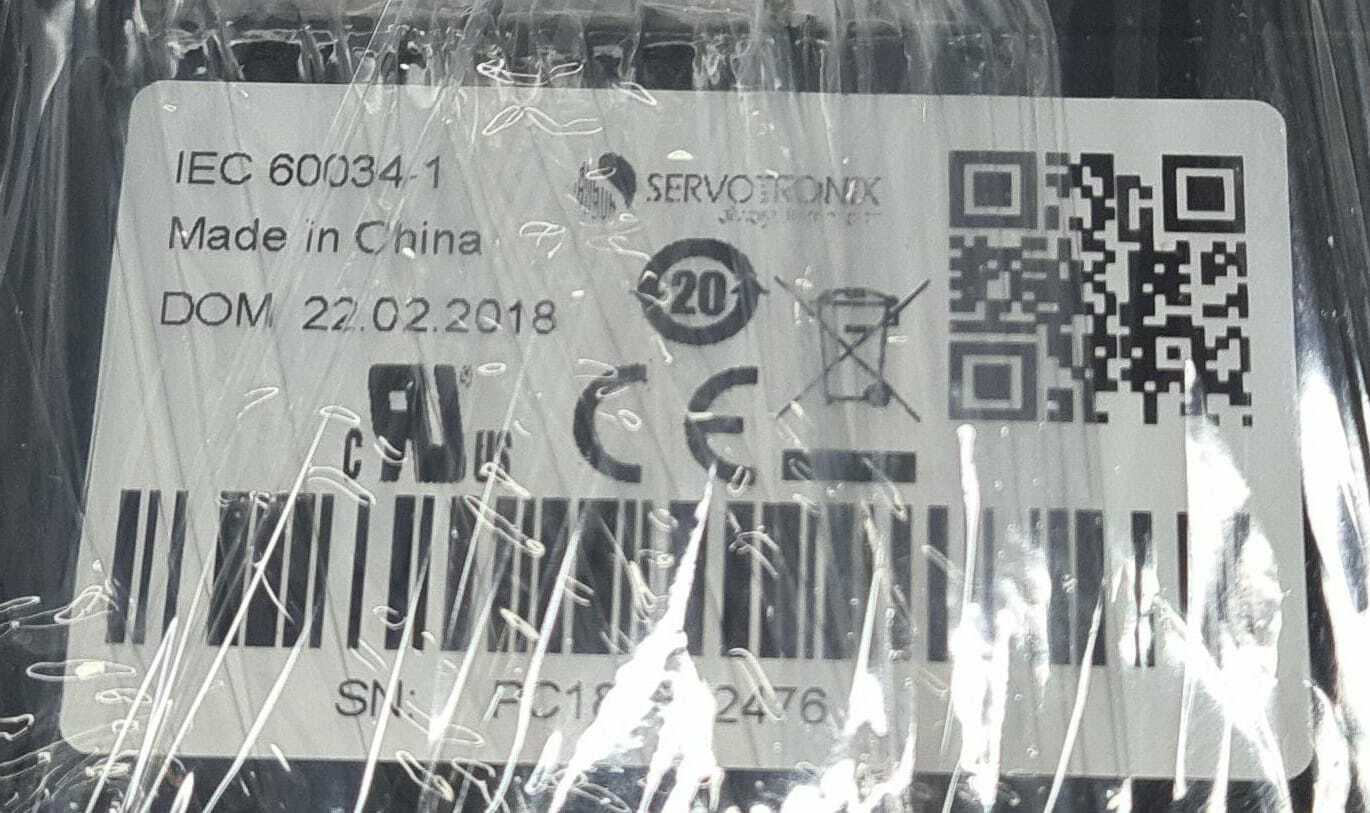 Servotronix servo Motor encoder 173D042003003 P2-06B23025M30F 6000Rpm