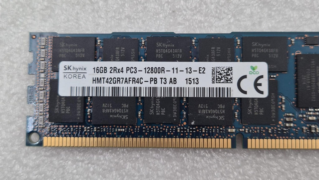 [LOT 8 PCS] SK Hynix 16GB 2Rx4 PC3-12800R HMT42GR7AFR4C-PB ECC SERVER MEMORY RAM