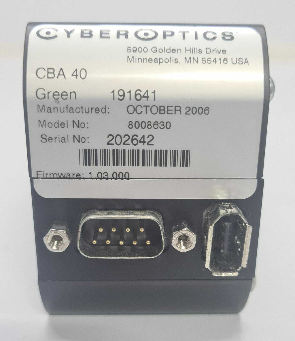 CyberOptics CBA 40 Green 191641 8008630 Firewire Camera - FOR PARTS