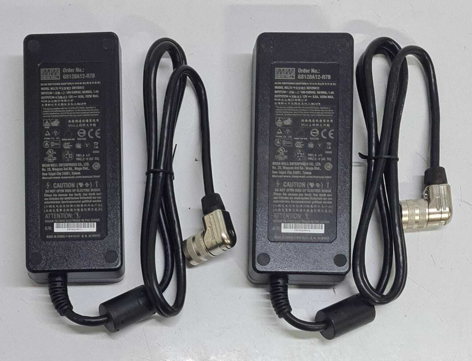 [LOT 2] NEW- Mean Well MW GS120A12-R7B 12V 8.5A 102W Desktop AC Adapter Power