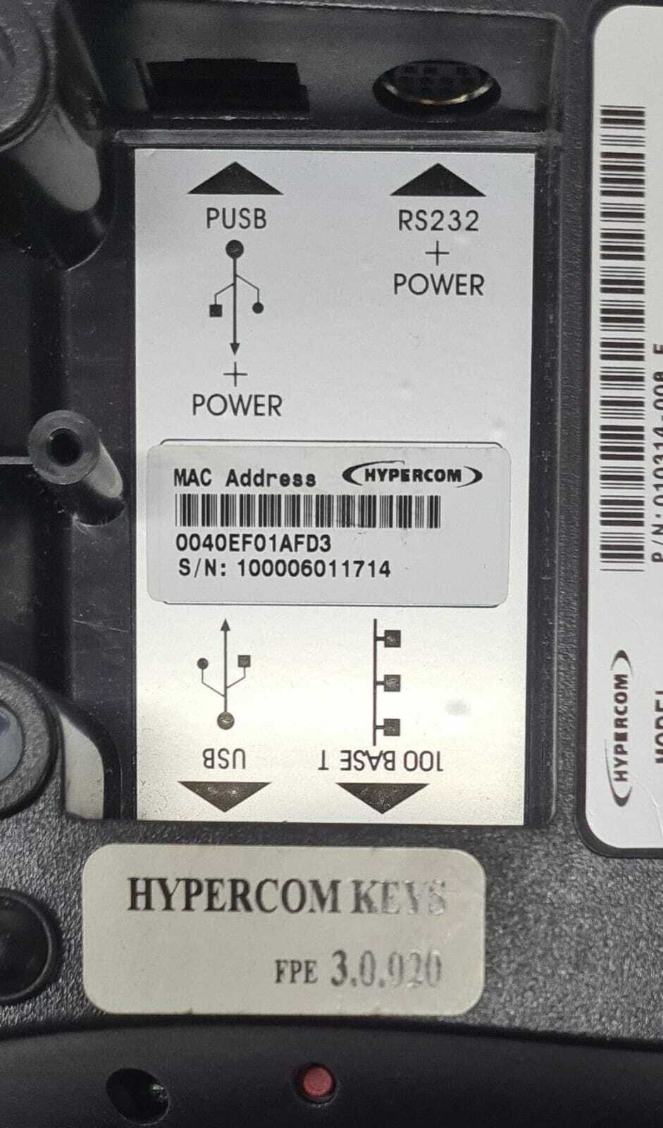 Hypercom Optimum L4250 L 4250 Credit Card Payment Terminal Customer Facing