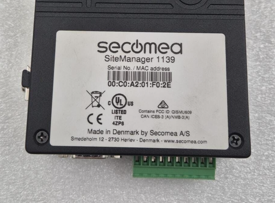 Secomea SiteManager 1139 Industrial IoT gateway Remote Access Data Collection