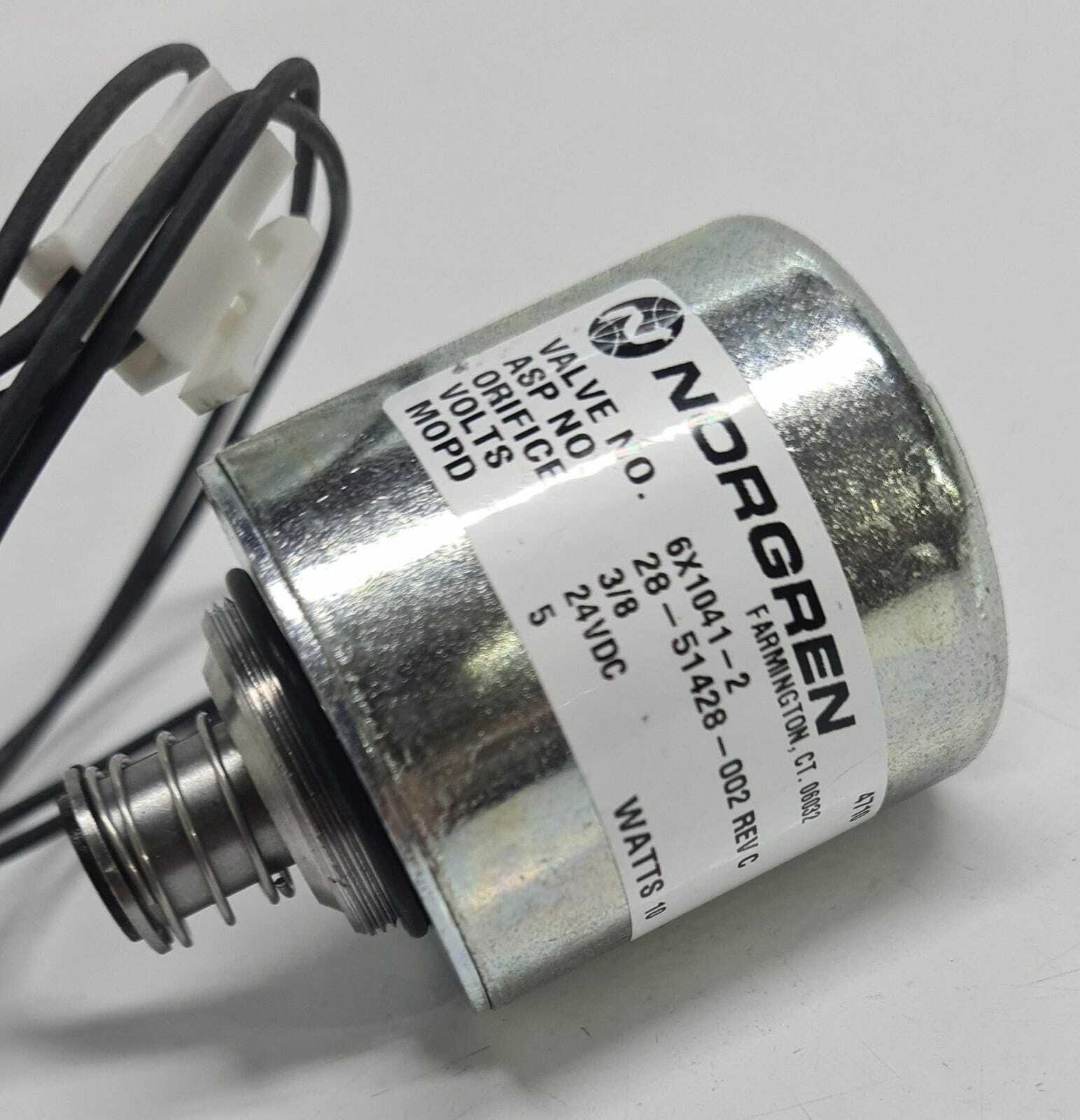 NEW - NORGERN Solenoid Valve 6X1041-2 PN 28-51428-002 Rev C 24VDC 10W