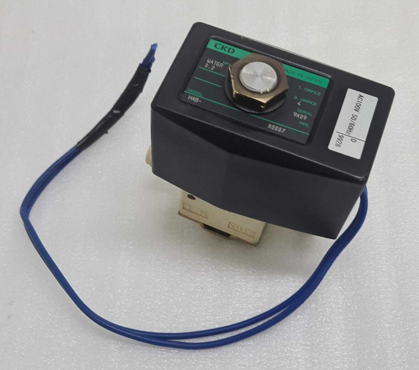 CKD HAB- X0007 VALVE AIR 0.2 MPa Water AC100V 50/60Hz