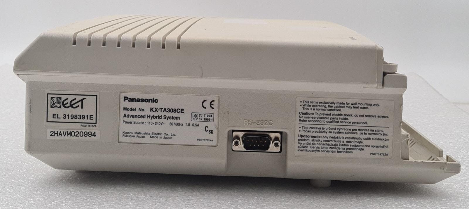 Panasonic KX-TA308 Advanced Hybrid System Switchboard KX-TA308CE