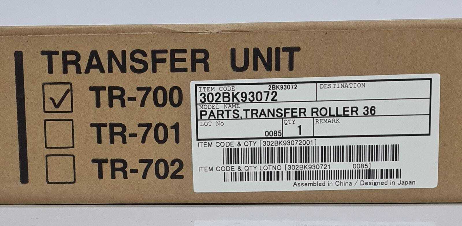 [LOT 3] NEW Genuine Kyocera TR-700 Transfer Roller Unit 302BK93072 For KM Series
