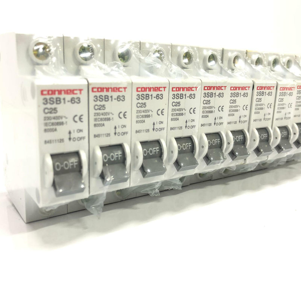 [LOT 12] NEW - Connect Corp 3SB1-63 C25 Circuit Breaker Fuse 230/400V 6000A