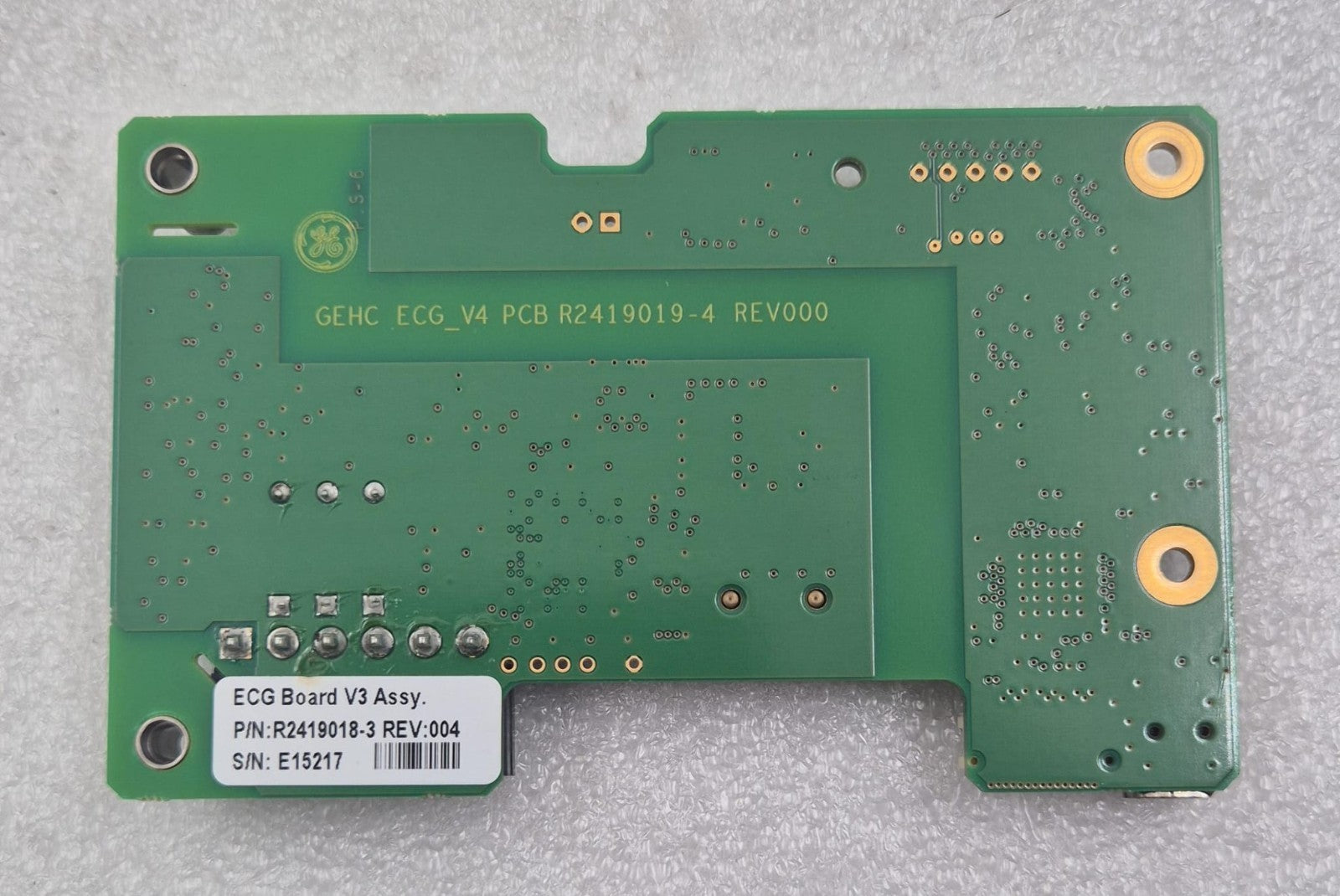 GE Healthcare Vivid S5 Ultrasound ECG Board V3 Assy R2419018-3 REV:004