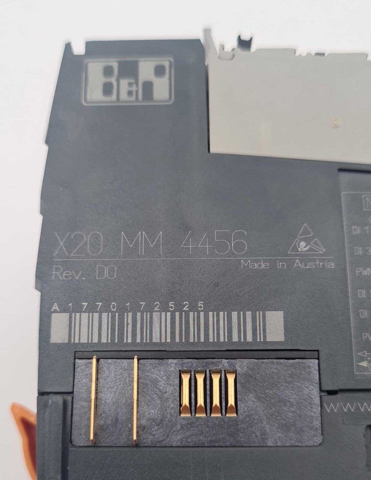 B&R Automation X20 MM 4456 Rev. D0 PWM Motor Bridge Module