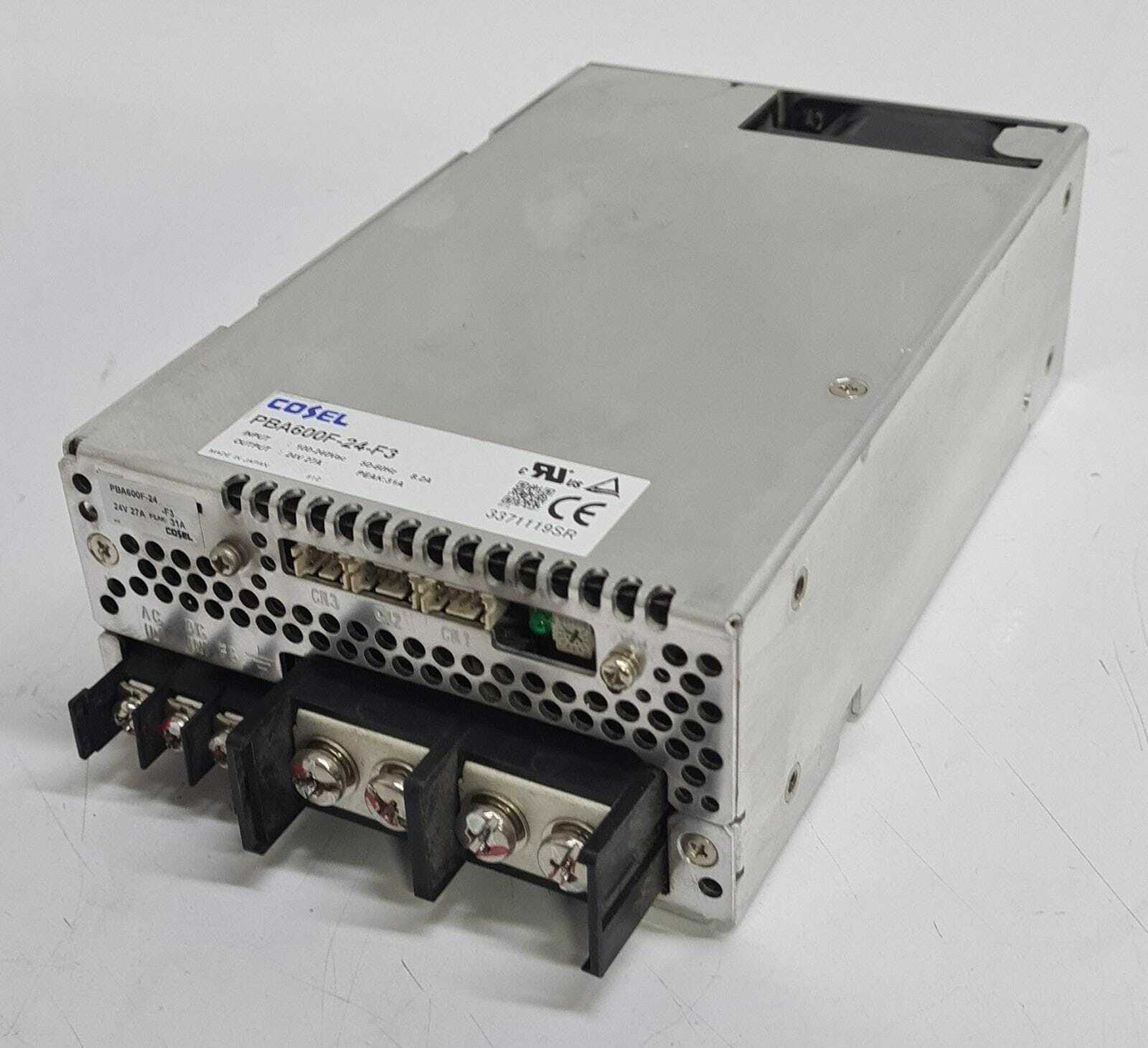 COSEL PBA600F-24-F3 Switching Power Supply 100-240VAC 24V 27A