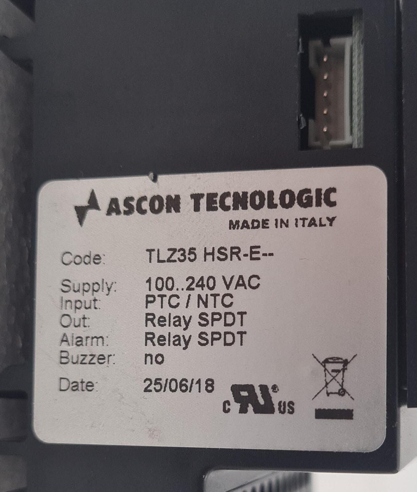 ASCON TECNOLOGIC TLZ35 HSR-E Controller