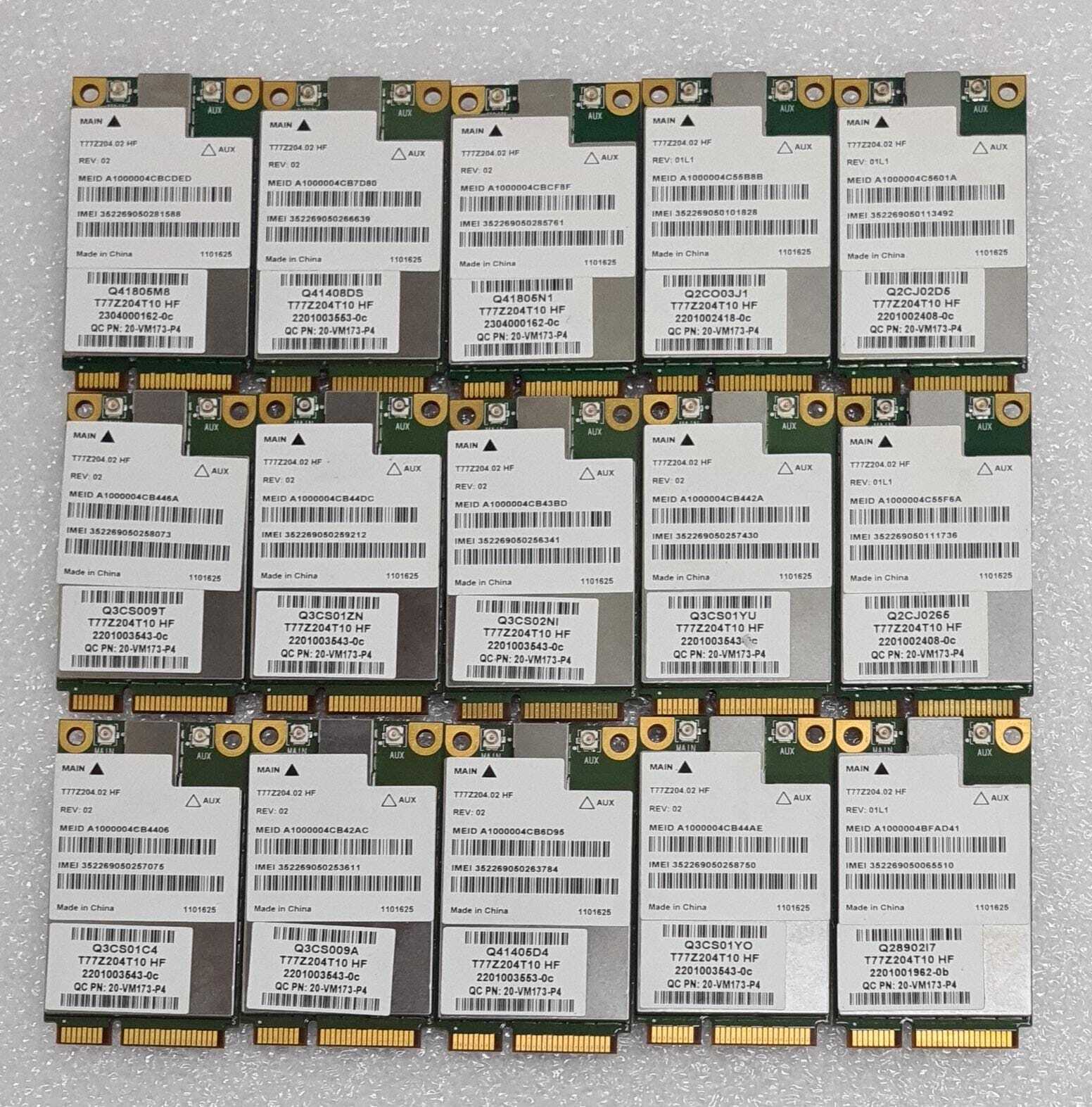 [LOT OF 40] SIERRA WIRELESS AirPrime MC8355 Card 20-VM173-P4 T77Z204 QUALCOMM