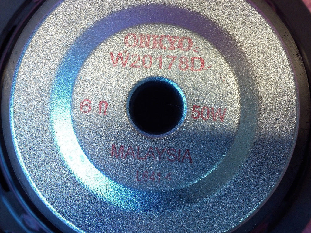 Onkyo W20178D 8-Inch Sub woofer 50W 6 Ohm Svc
