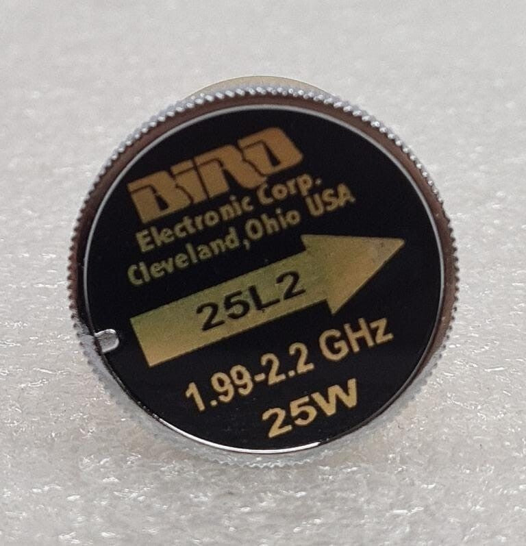 NEW - Bird Electronic Wattmeter Element Slug 25L2 1.99-2.2 GHz 25W