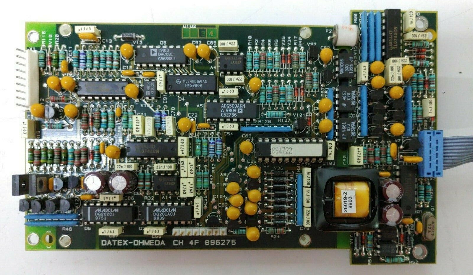 DATEX-OHMEDA CH 4F 896275 ID 888210-03 Ctrl 3716439