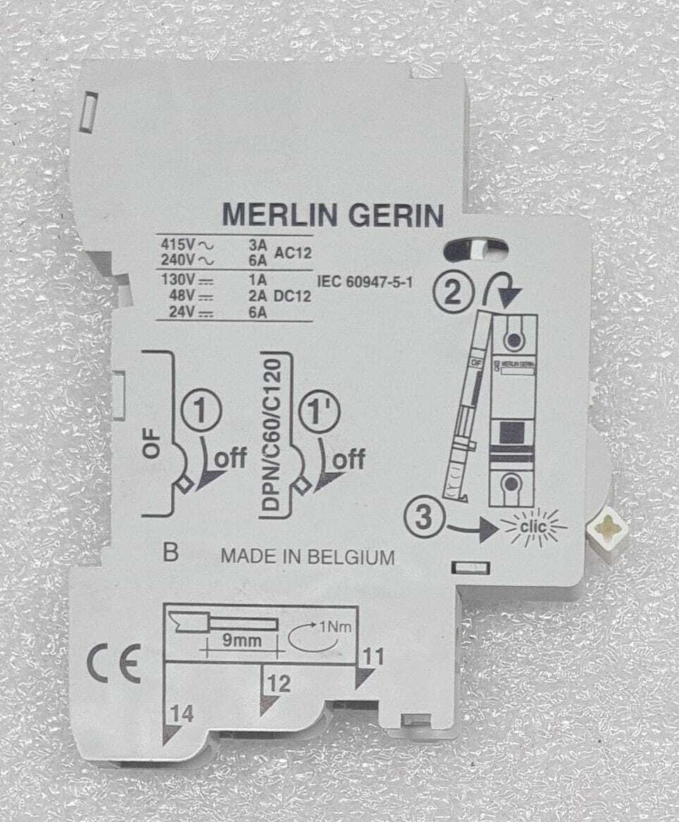 [LOT OF 4] NEW - MERLIN GERIN 26924 multi 9 Contact Auxiliary Switch 8826924B