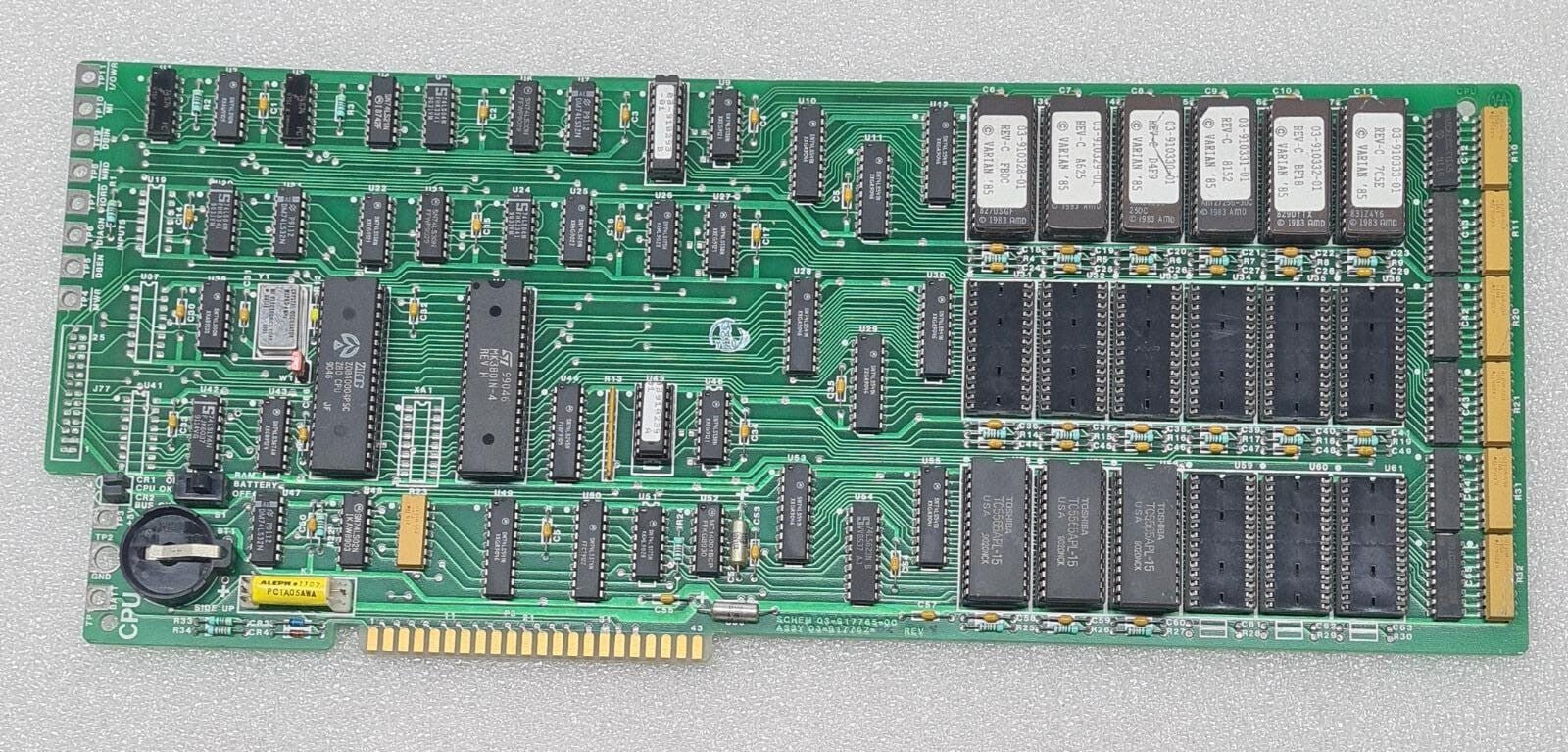 Varian CPU Main Board ASSY 03-917762 SCHEM 03-9177765-00