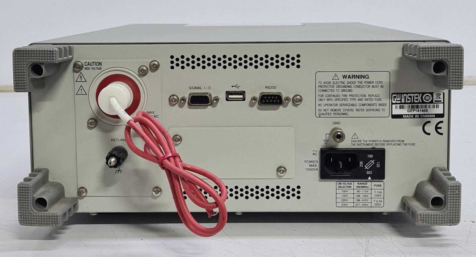 GW INSTEK GPT-9901A AC Withstanding Voltage Tester Safety Hi-Pot