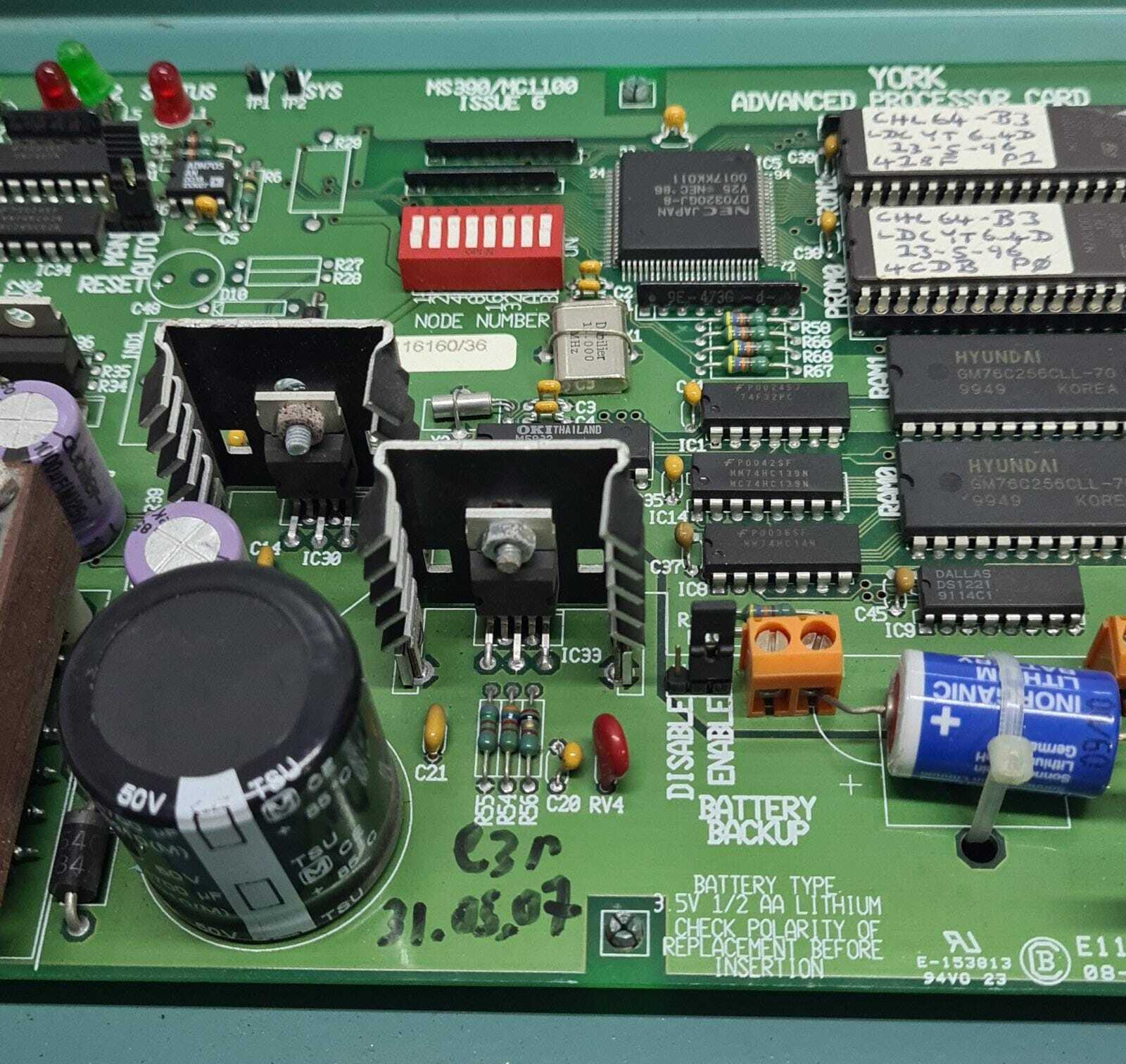 YORK Advanced Processor Card MS390/ MC1100 W/ MS425 MC1252 ISOLATION TRANSFORMER