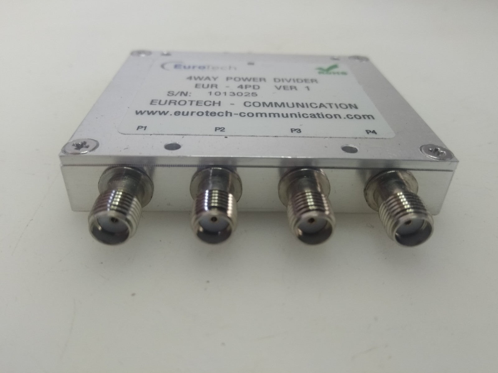 Eurotech Communication 4way Power Divider Eur 4pd Ver 1