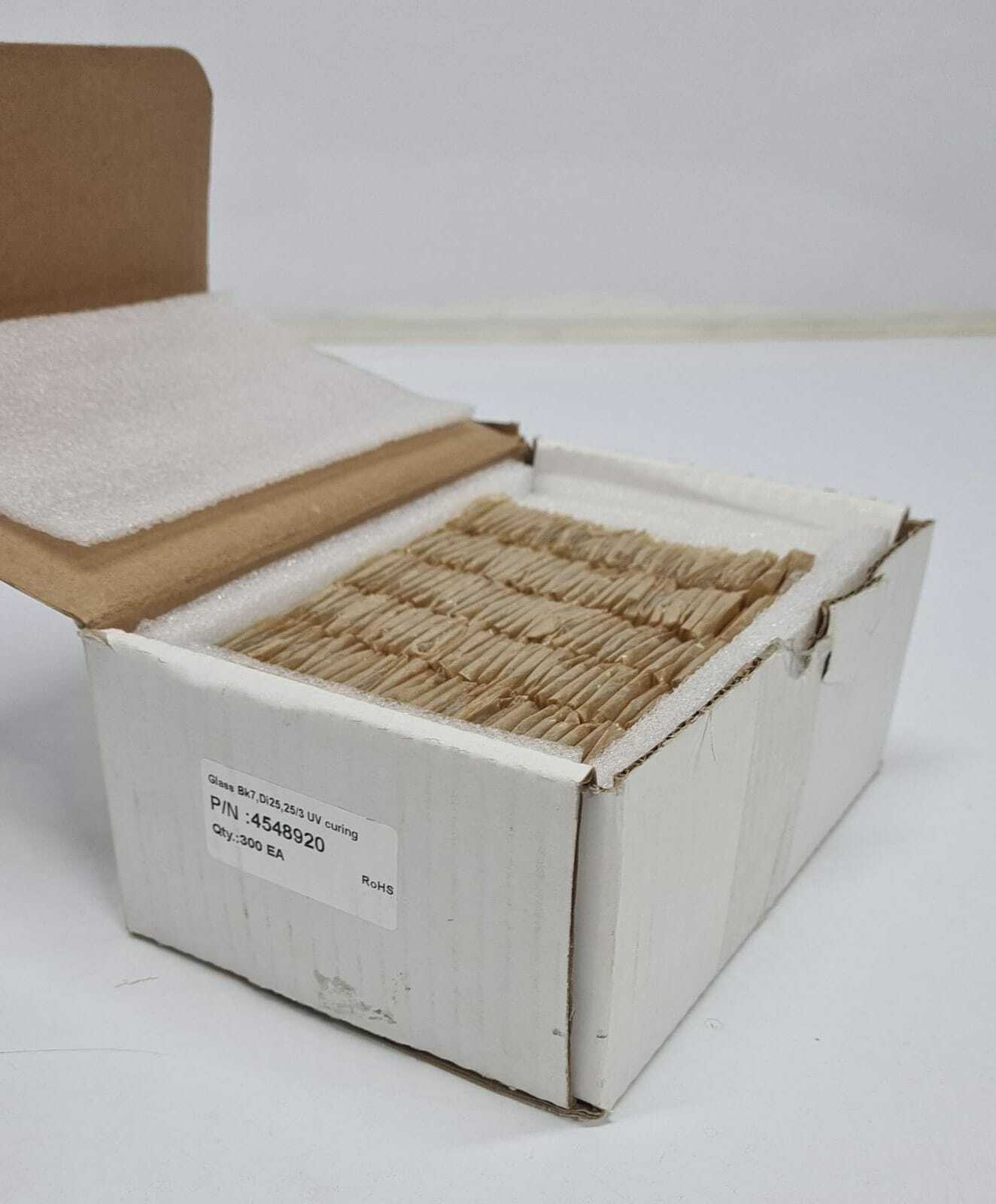 COE Optics 4548920 Glass Bk7 Di25 25/3 UV curing 300 Pieces