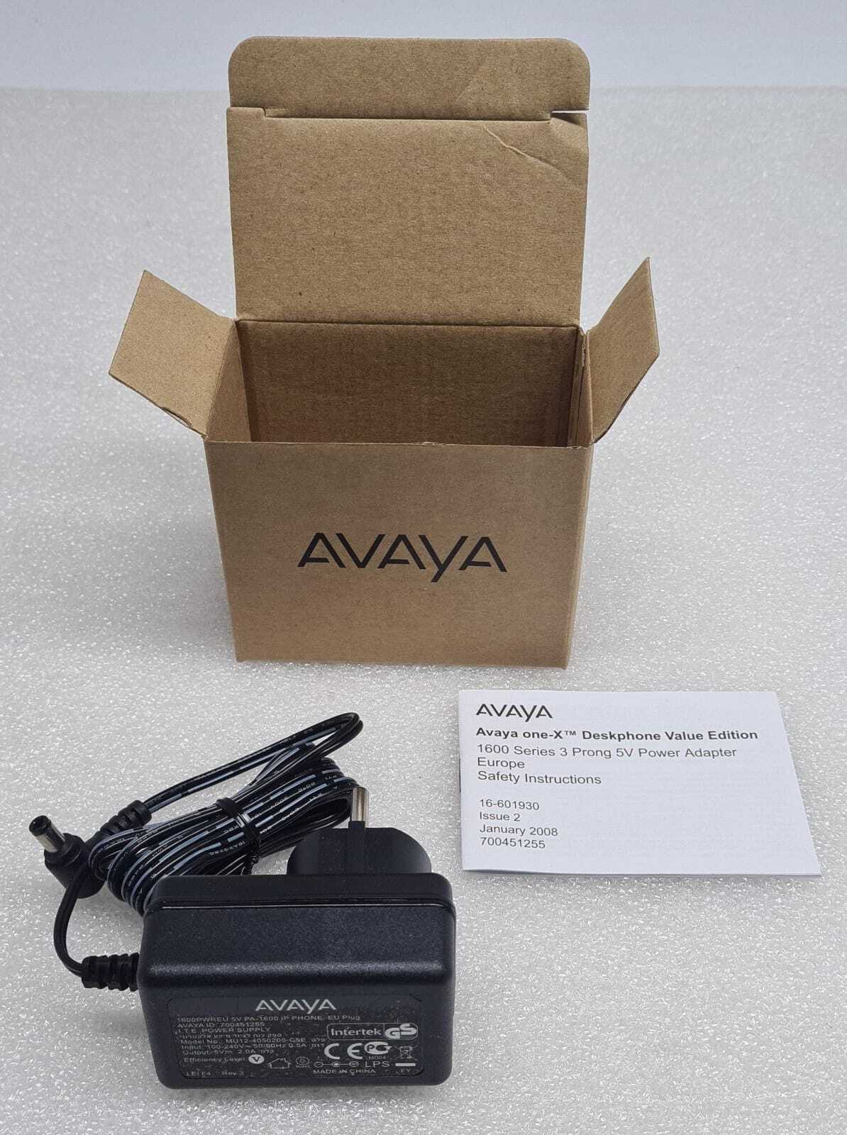 [LOT OF 11] AVAYA  Deskphone Value Edition 1600 Series 3 Prong V5 Power Adaper
