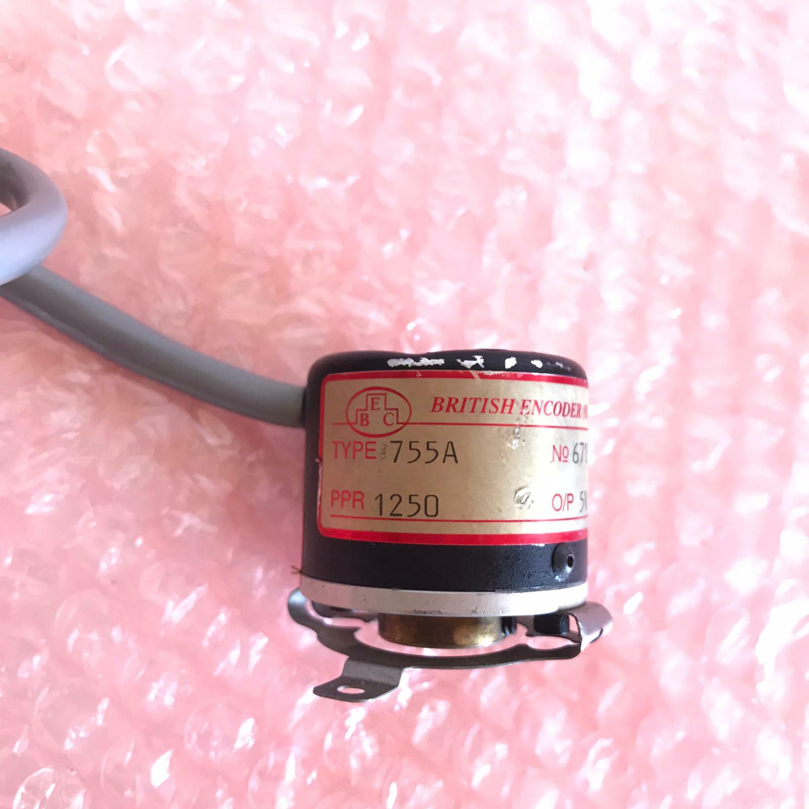 BRITISH ENCODERS Model 755A 38mm High Precision Hollow Blind Bore 1250PPR 5V L1